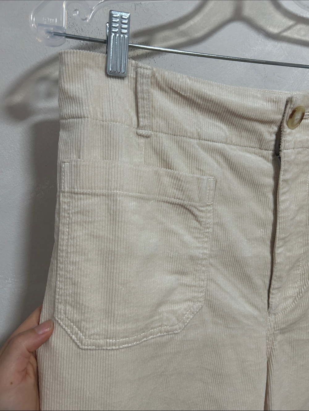 8 Items For Only $30 Cropped Wide-Leg Cream Pants - Women's - Picture 6 of 11